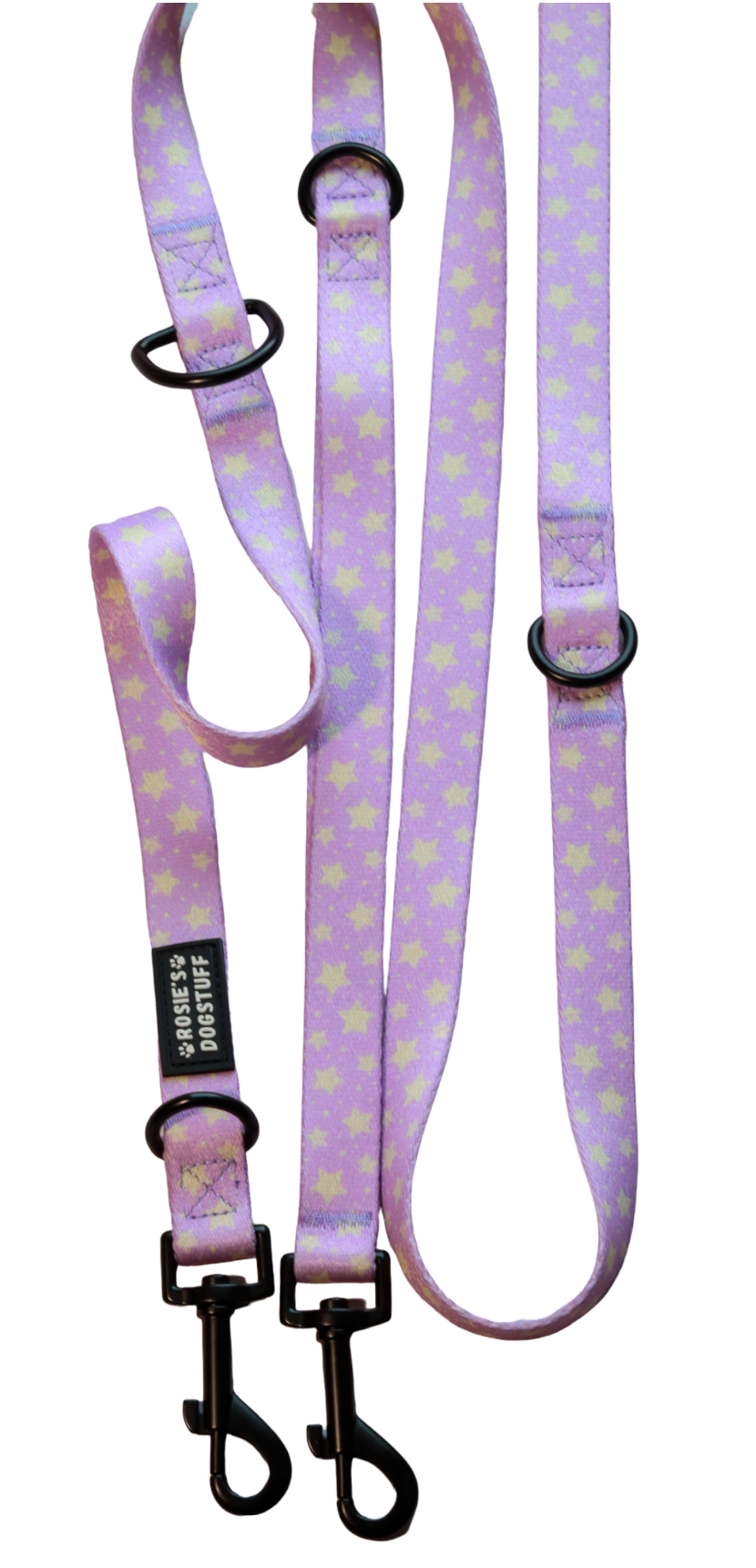 ROSIE'S DOGSTUFF Leine - Sterne lila