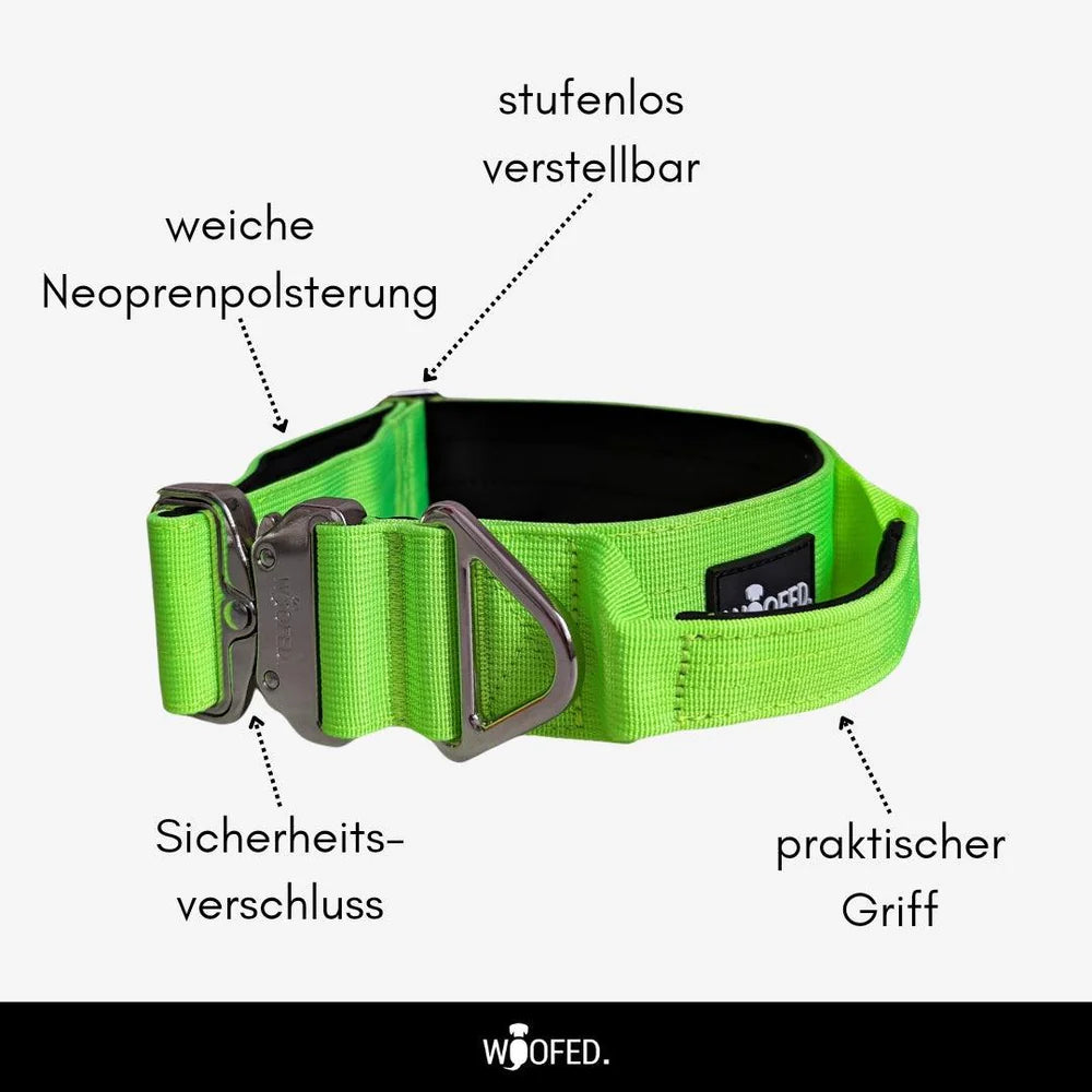 WOOFED - Halsband grün