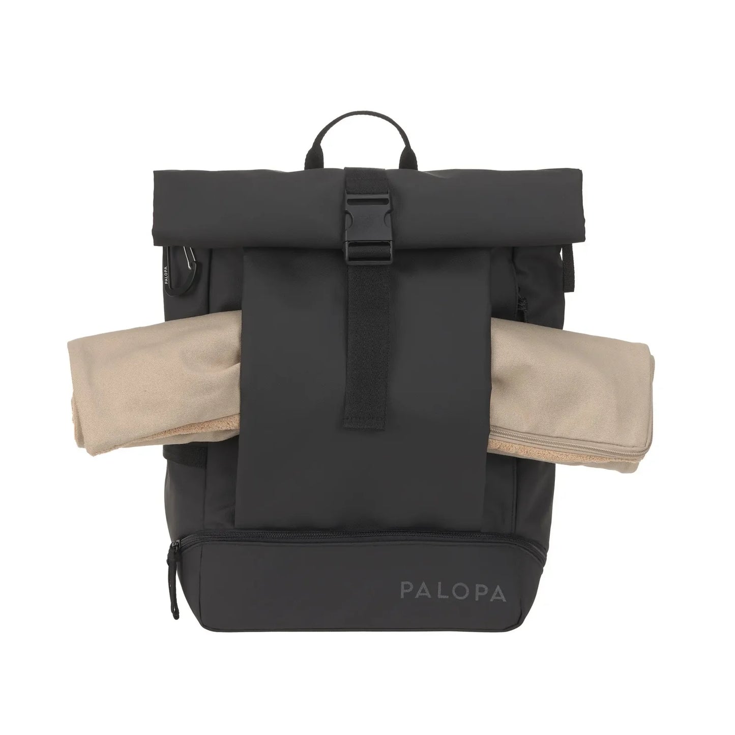 PALOPA - Rucksack Rolltop Yoska, schwarz