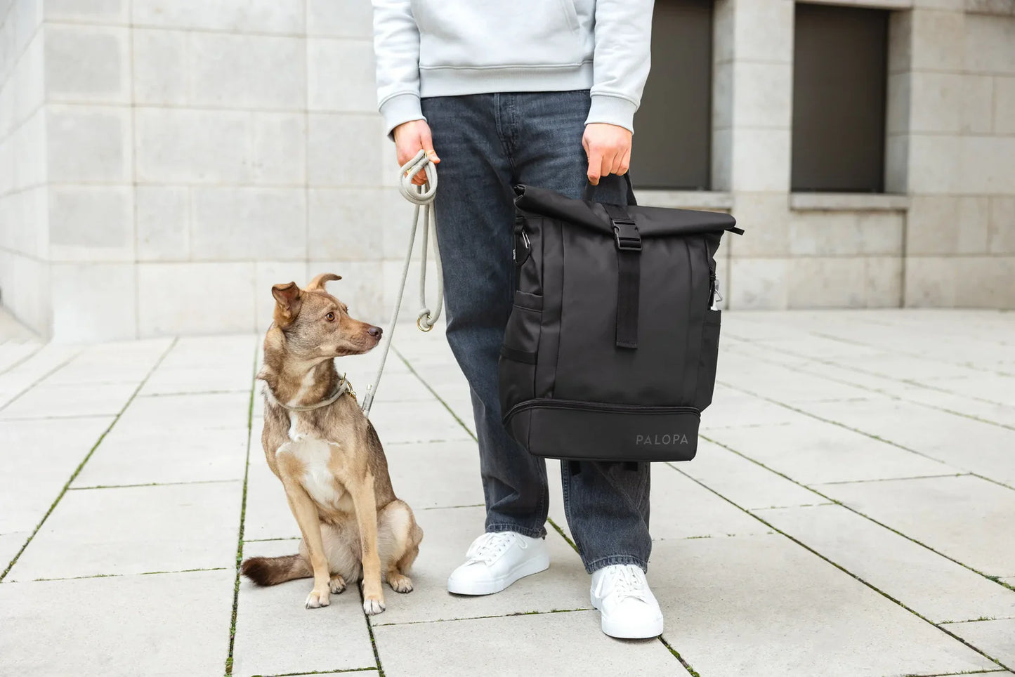PALOPA - Rucksack Rolltop Yoska, schwarz