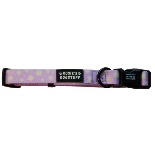 ROSIE'S DOGSTUFF Halsband - Sterne lila
