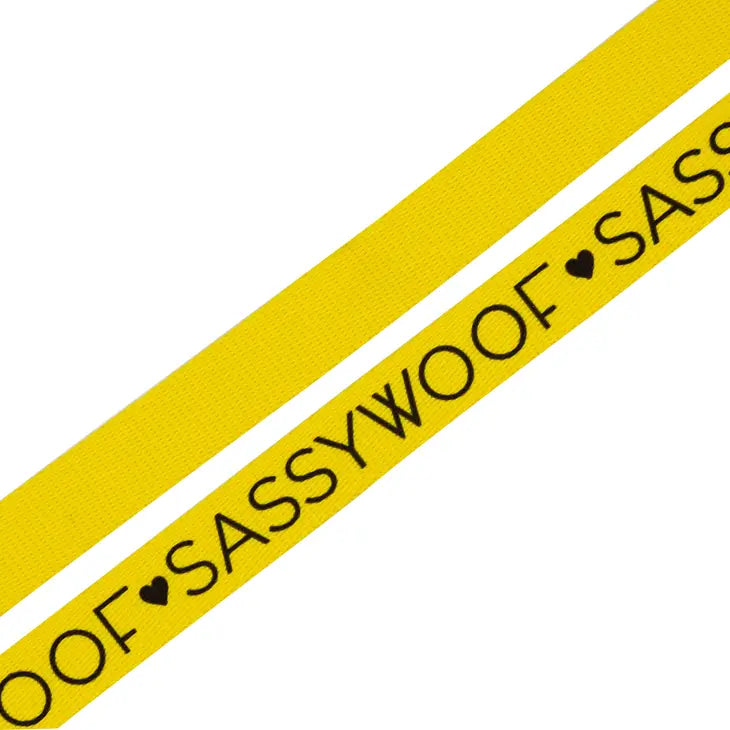 SASSY WOOF Leine - Neongelb