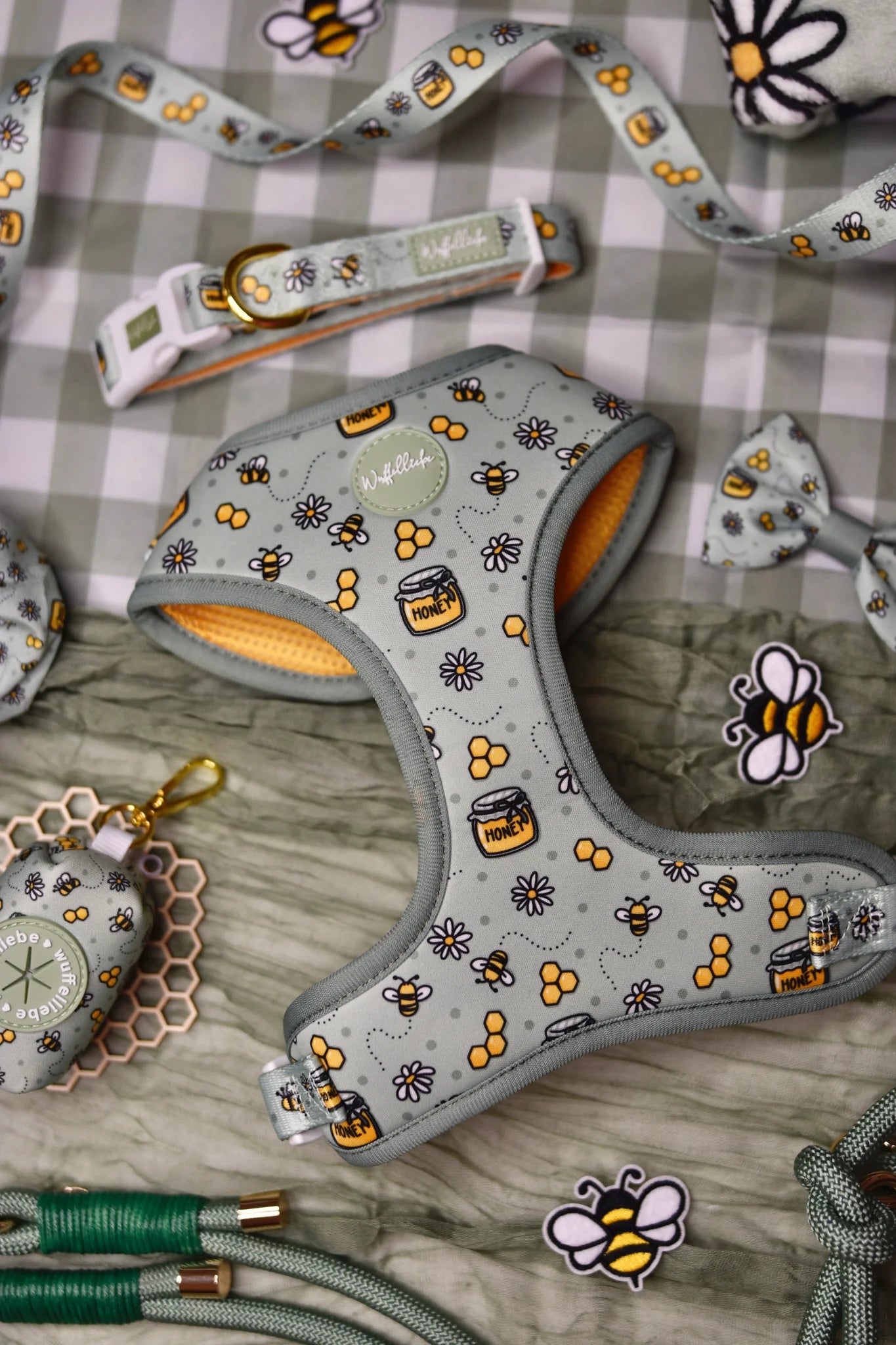 WUFFELLIEBE Geschirr- Honey Bloom