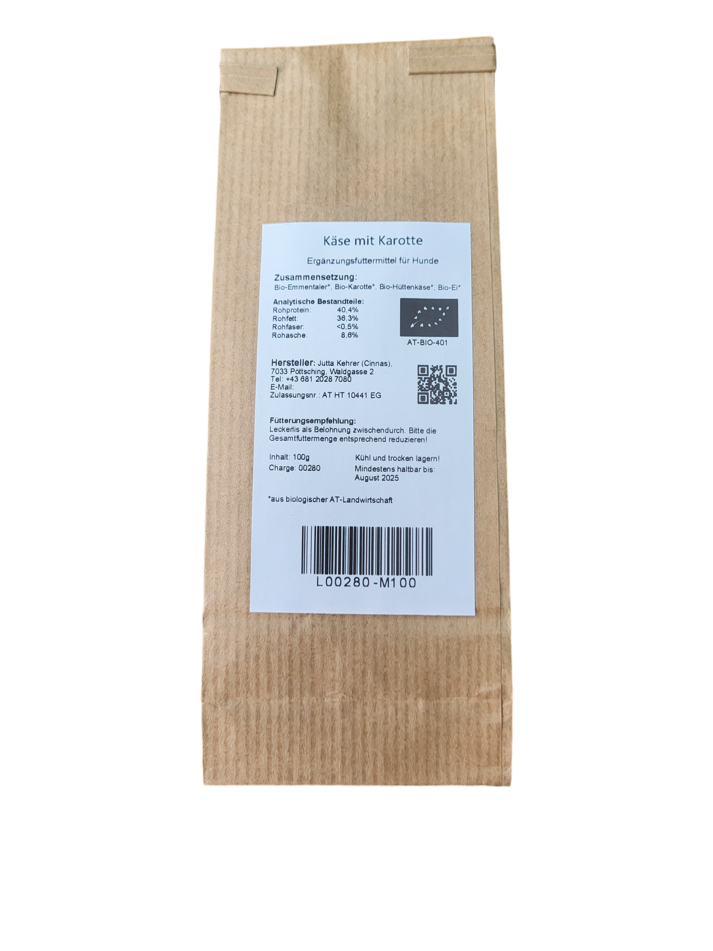 CINNAS - Bio-Käse mit Bio-Karotte MINIS