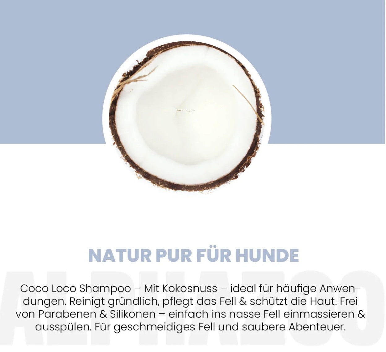 ALPHAZOO - Shampoo "Coco Loco" mit Kokosnuss