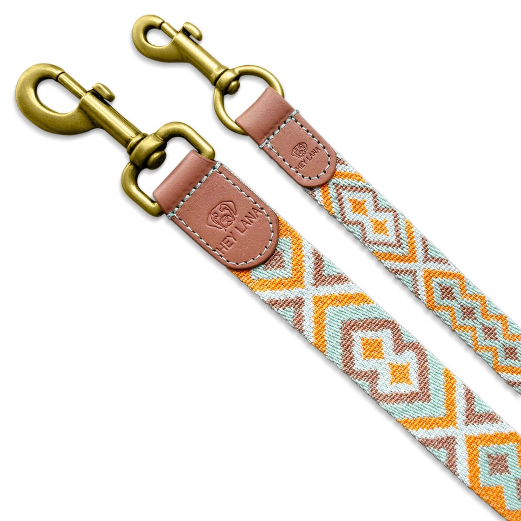 HEY LANA - Leine Premium, mint/orange