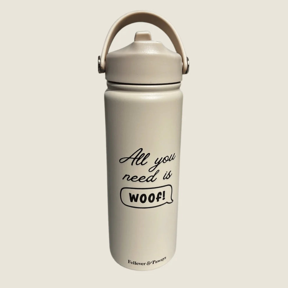 FELLEVER & PAWAYS Trinkflasche "All you need is woof"