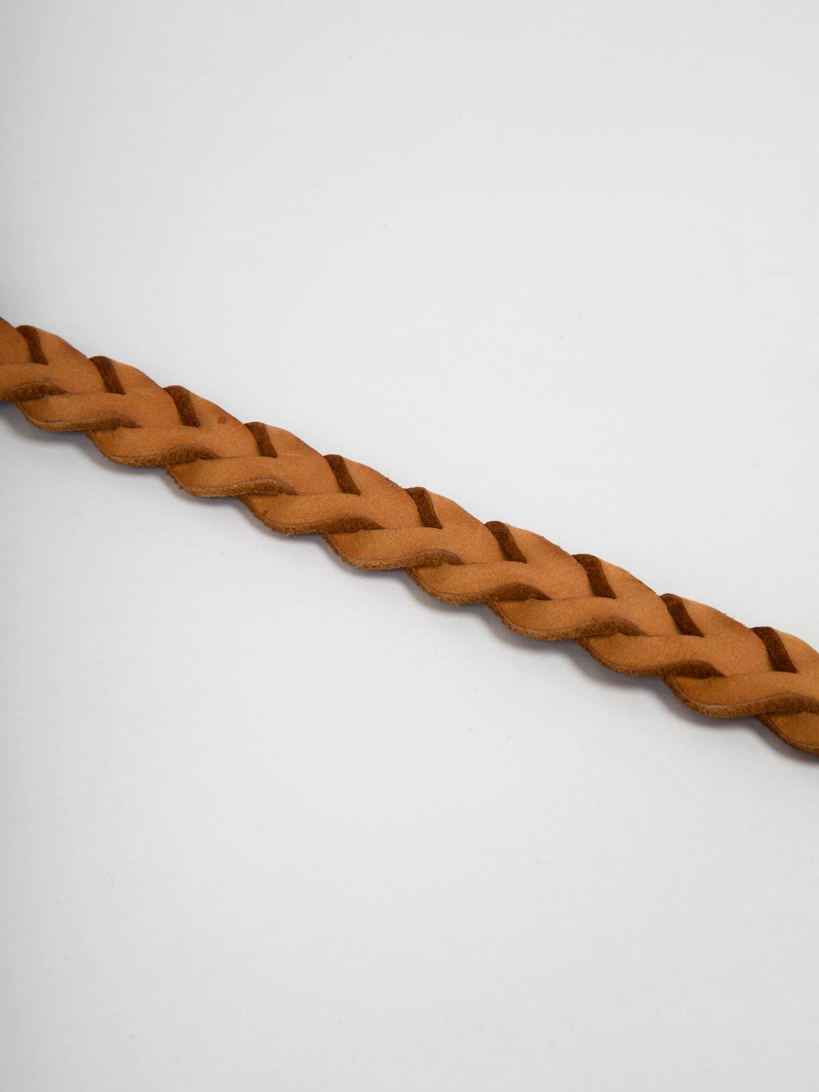 NORDOG - Leder Halsband Hugo Cognac, geflochten