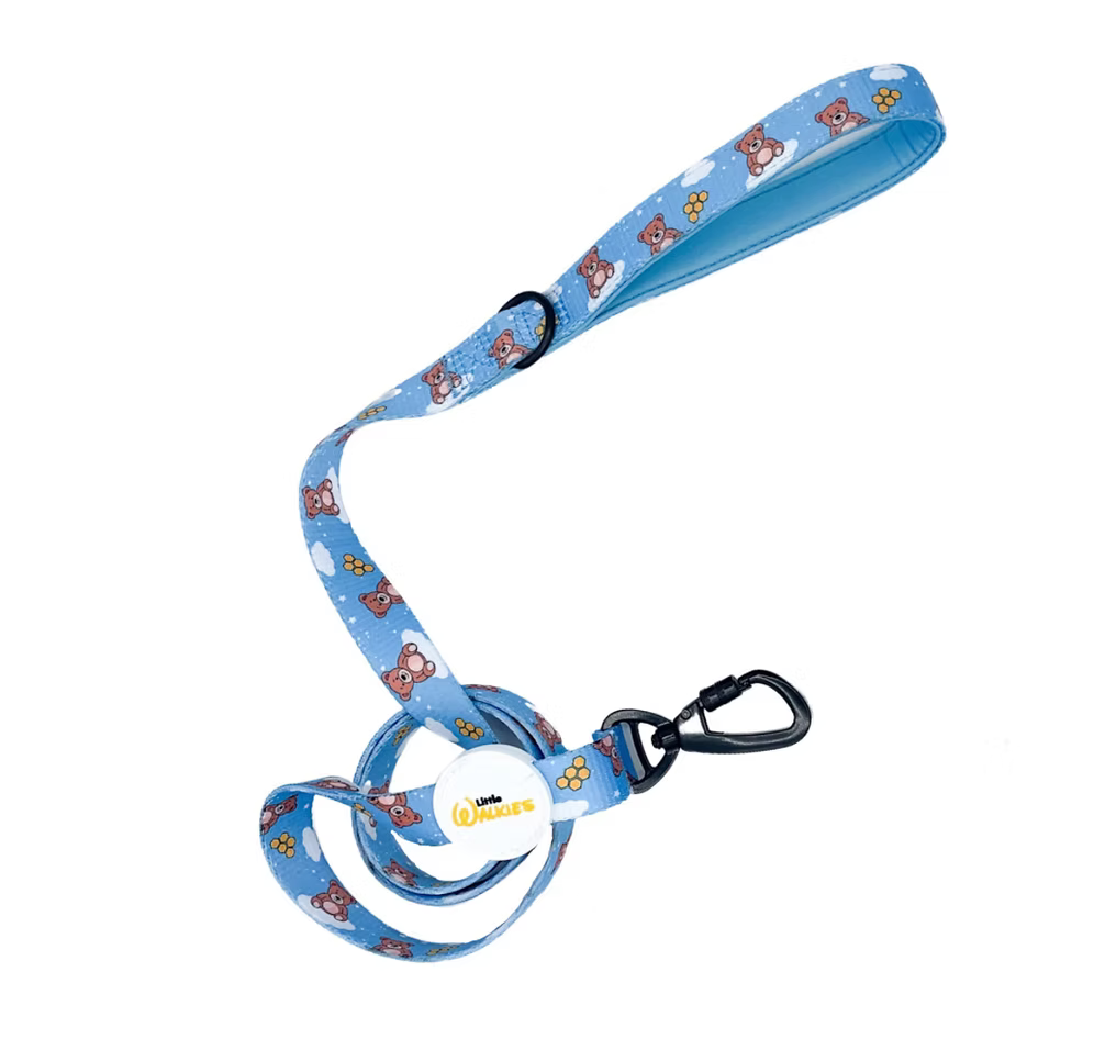 LITTLE WALKIES Leine - Bären blau