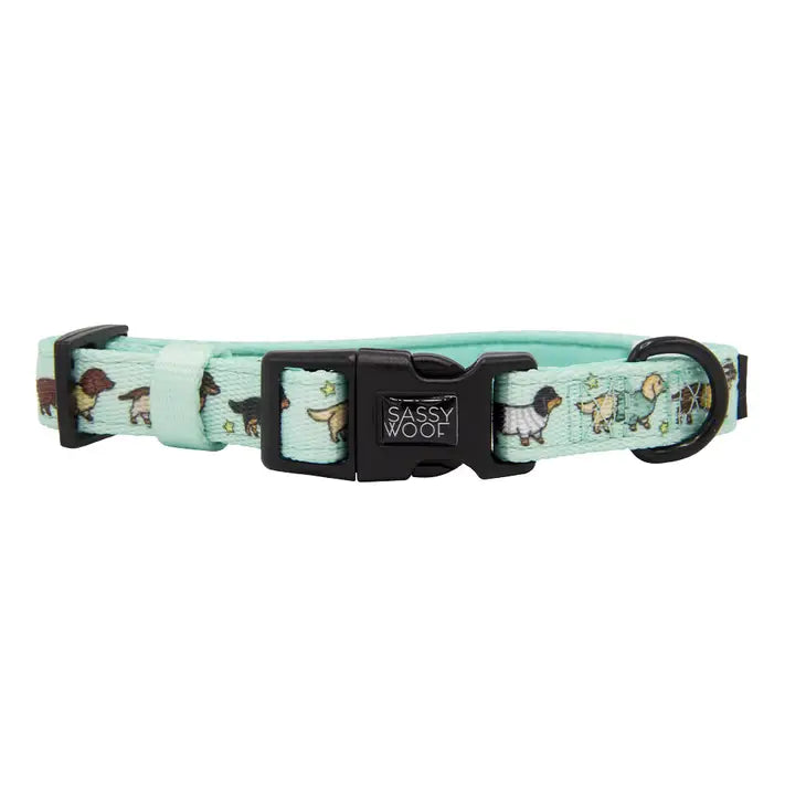 SASSY WOOF Halsband - Hot Diggity Dog