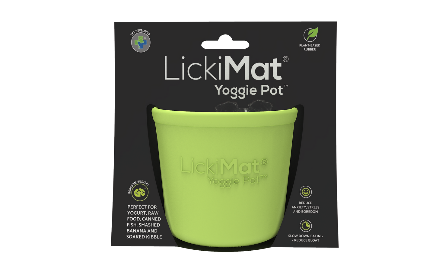 LICKIMAT - Schleckmatte Yoggie Pot TM grün