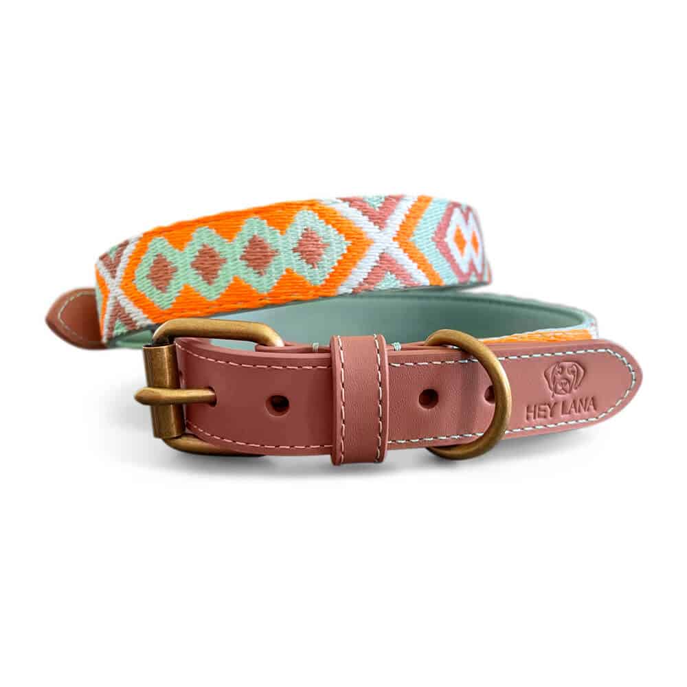 HEY LANA - Halsband Premium, mint/orange