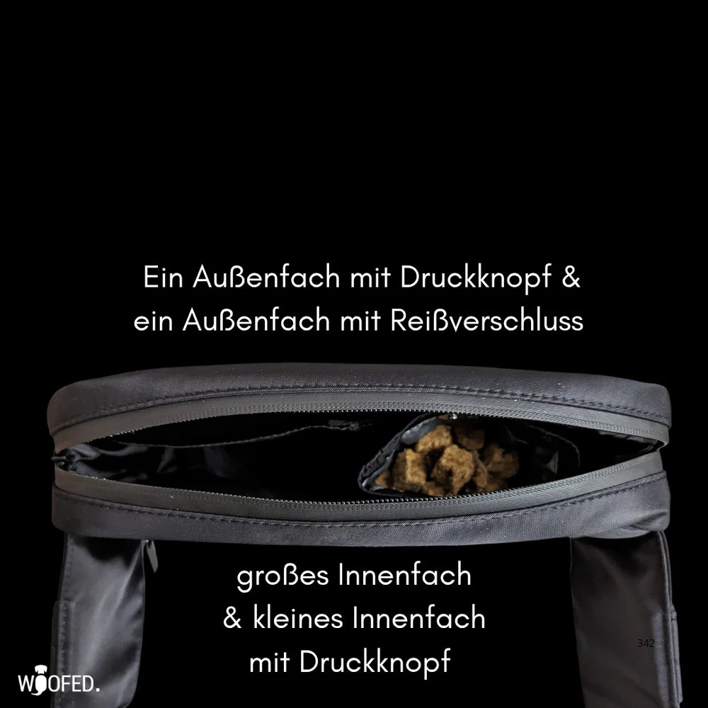 WOOFED - Gassitasche schwarz