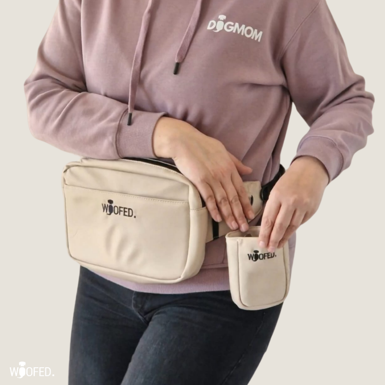 WOOFED - Gassitasche beige