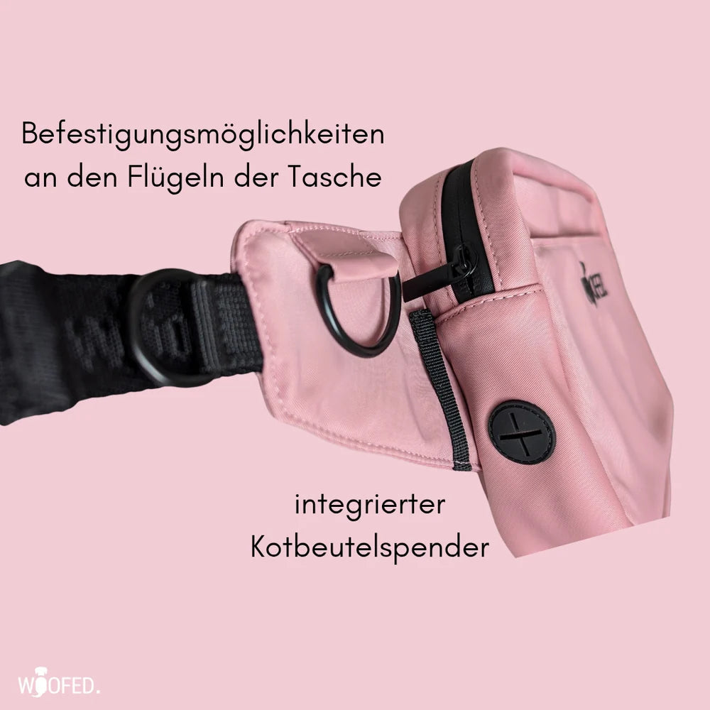 WOOFED - Gassitasche altrosa