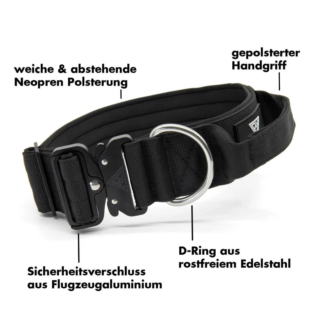 BULLSLAND DOGWEAR - Halsband mit Griff - Schwarz