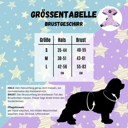 ROSIE'S DOGSTUFF Geschirr - Sterne lila