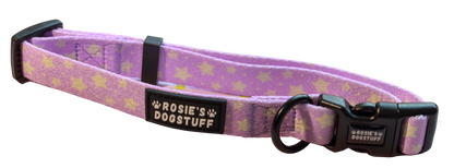 ROSIE'S DOGSTUFF Halsband - Sterne lila