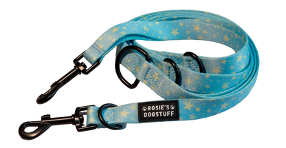 ROSIE'S DOGSTUFF Leine - Sterne blau