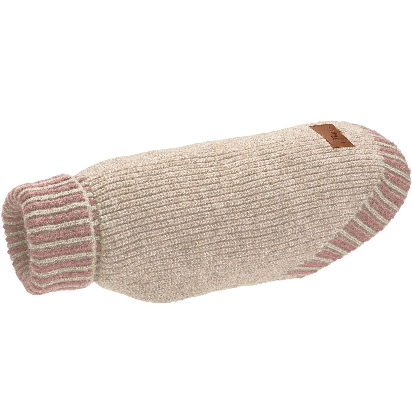 HUNTER - Hundepullover + Haube SET, creme rosa