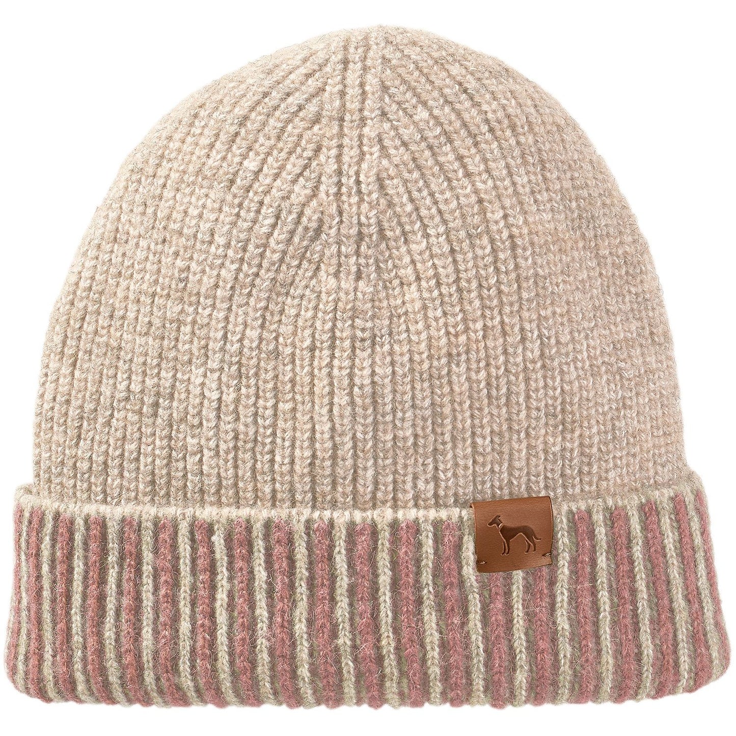 HUNTER - Hundepullover + Haube SET, creme rosa