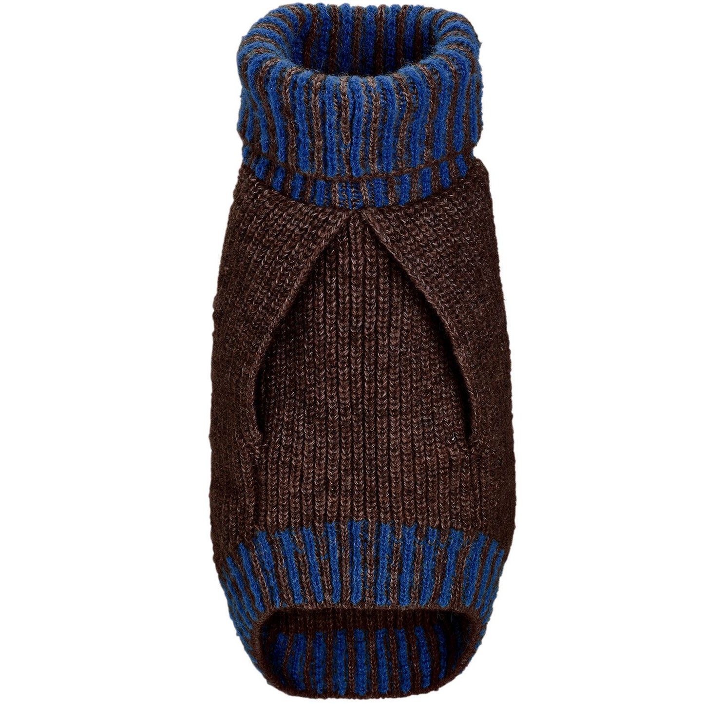 HUNTER - Hundepullover + Haube SET, braun blau