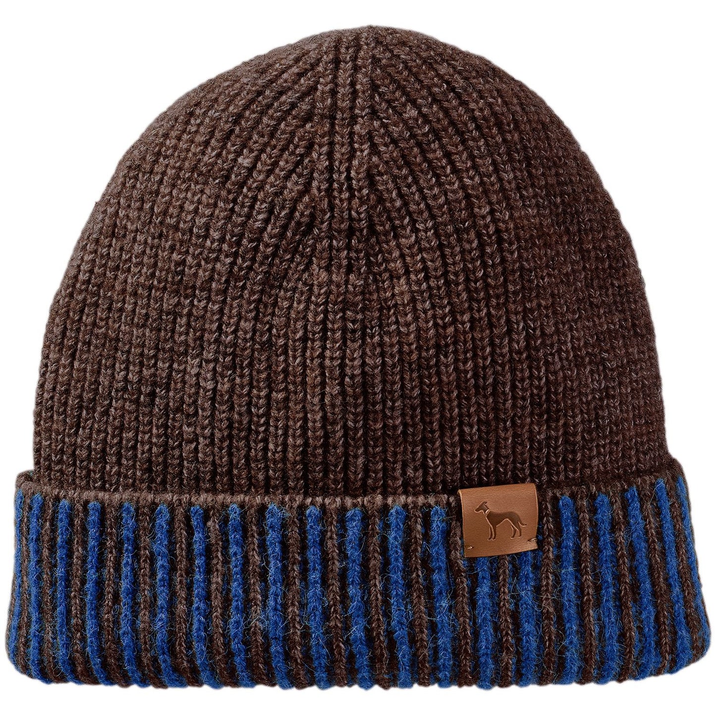 HUNTER - Hundepullover + Haube SET, braun blau