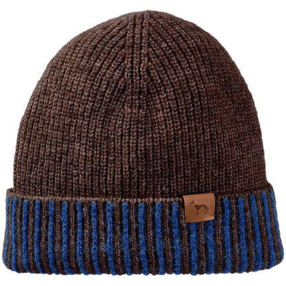 HUNTER - Hundepullover + Haube SET, braun blau