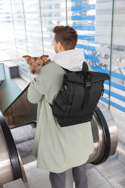 PALOPA - Rucksack Rolltop Yoska, schwarz