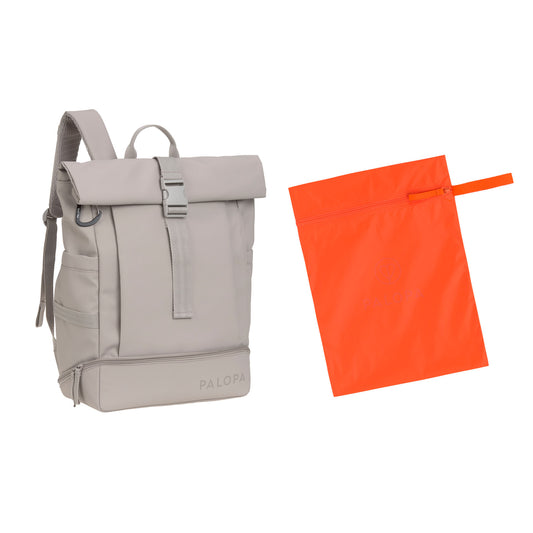 PALOPA - Rucksack Rolltop Yoska, taupe