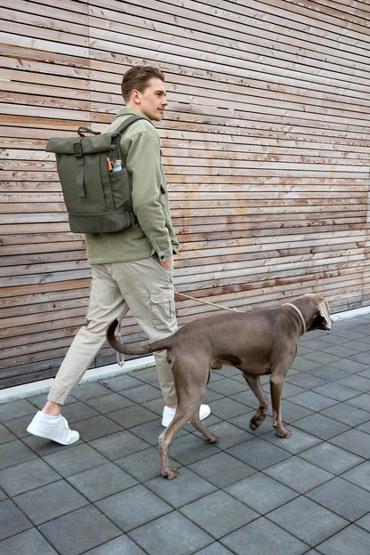 PALOPA - Rucksack Rolltop Yoska, dunkelgrün