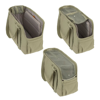 PALOPA - Hundetasche Weda, Crinkled, pale oliv