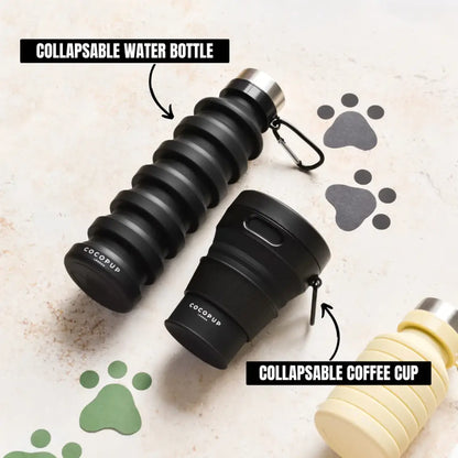 COCOPUP London - Faltbare Trinkflasche schwarz