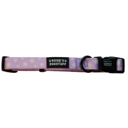 ROSIE'S DOGSTUFF Halsband - Sterne lila