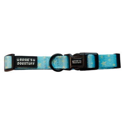 ROSIE'S DOGSTUFF Halsband - Sterne blau