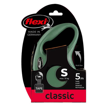 FLEXI - Leine, Gurt, olivgrün