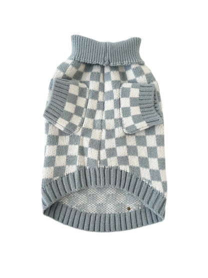 Katy&Grace - Pullover Cuddle Check, blau