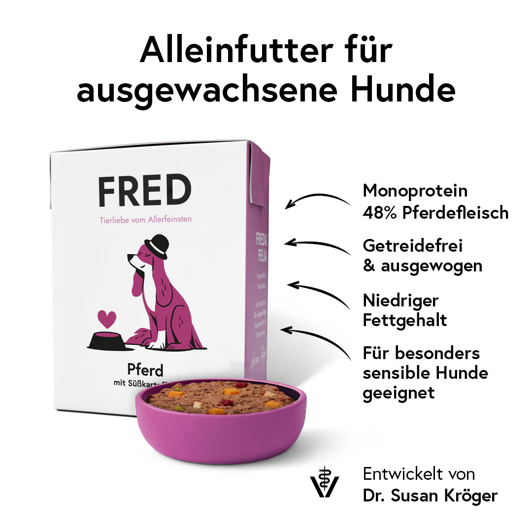 FRED Nassfutter - Pferd mit Süßkartoffeln