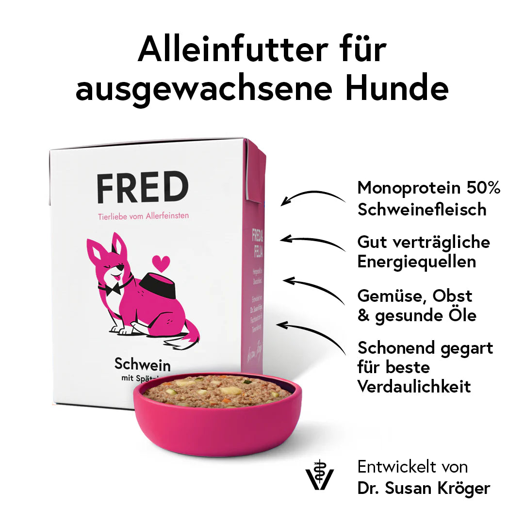 FRED Nassfutter - Schwein mit Spätzle