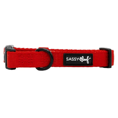 SASSY WOOF Halsband - Neonrot