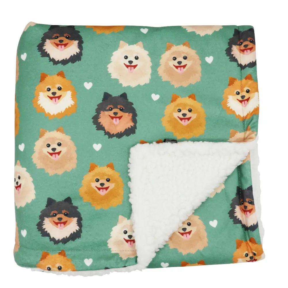 SASSY WOOF Decke - Pawfect Poms