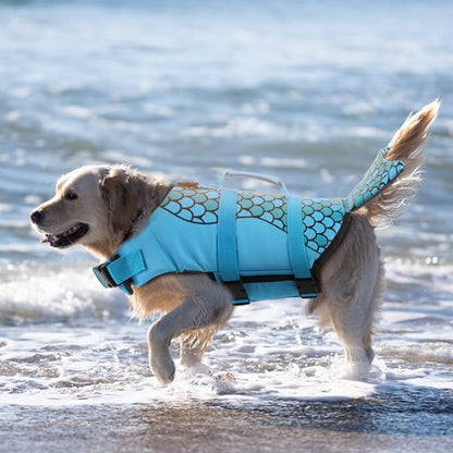 Schwimmweste für Hunde - Fisch blau