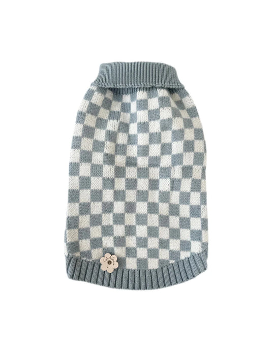 Katy&Grace - Pullover Cuddle Check, blau