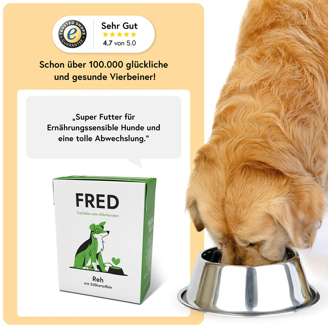 FRED Nassfutter - Reh mit Süßkartoffeln