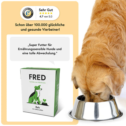 FRED Nassfutter - Reh mit Süßkartoffeln