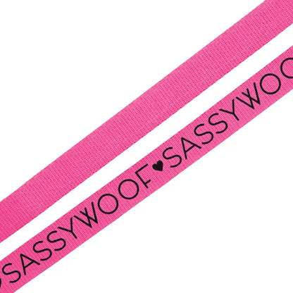 SASSY WOOF Leine - Neonpink