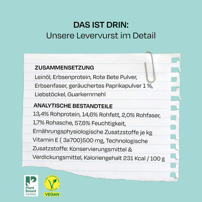 VEGDOG Leverwurst 75g