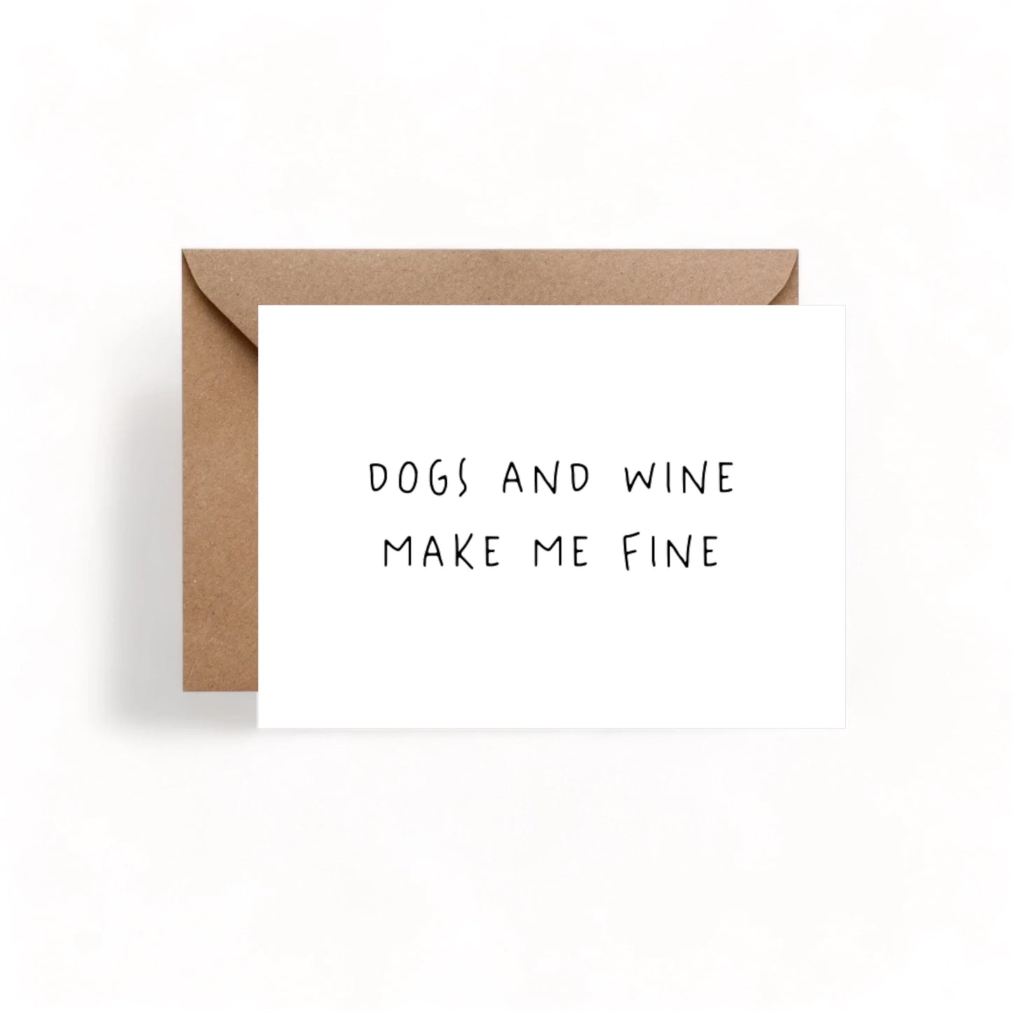 LIEBLINGSPFOTE - Grußkarte "Dogs and Wine"