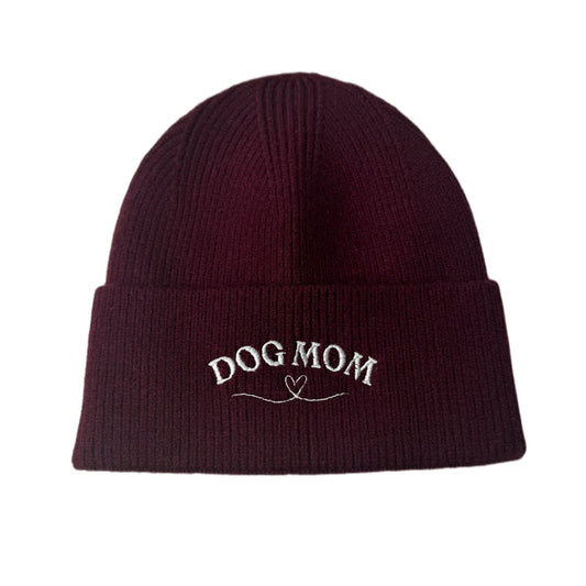 WUFFELLIEBE Haube - Dogmom, burgundy