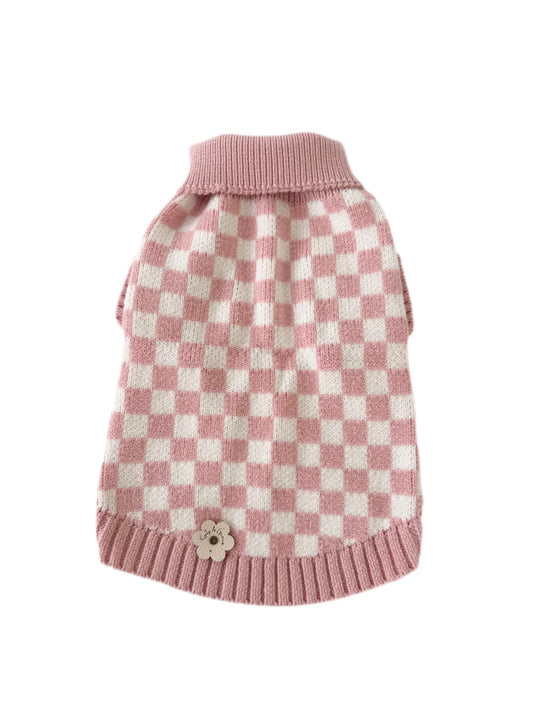 Katy&Grace - Pullover Cuddle Check, pink